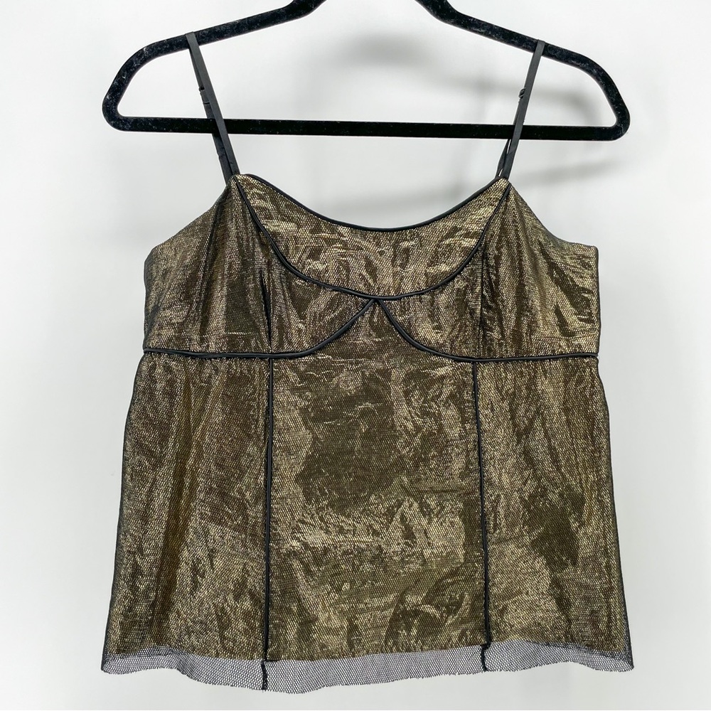 Marc Jacobs Black/Gold Mesh Tank Top 4